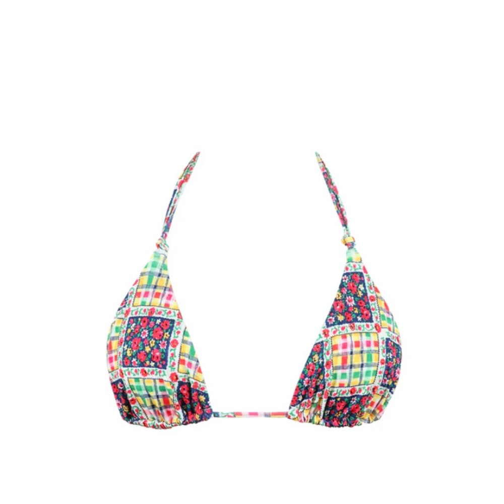 Heavy Manners Bikini M double string top and full cut bottoms dead stock print